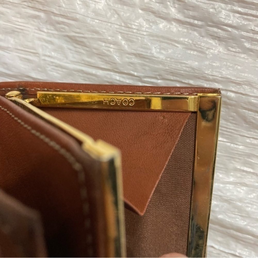 Coach vintage black and brown leather Sheridan wallet rare - Picture 13 of 14